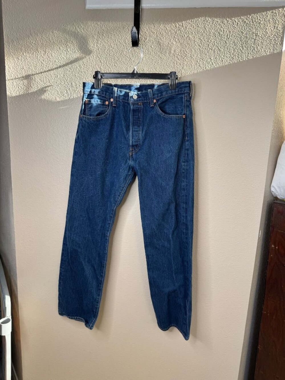 Levi Men's 501 Button Fly Jeans size 34x32 denim